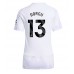 Maillot de foot Manchester United Patrick Dorgu #13 Extérieur vêtements Femmes 2025-26 Manches Courtes